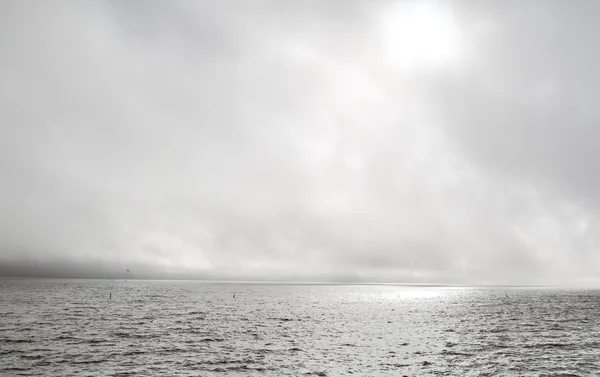 Paseo Marítimo Arenoso América Contra Cielo Azul — Foto de Stock