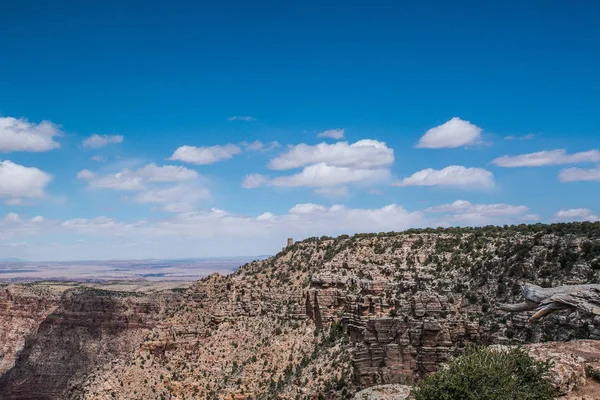 Red Mountain Range Covered Vegetation Blue Sky America — Stock Photo, Image