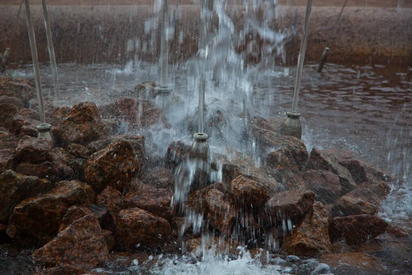 水滴闭合 — 图库照片