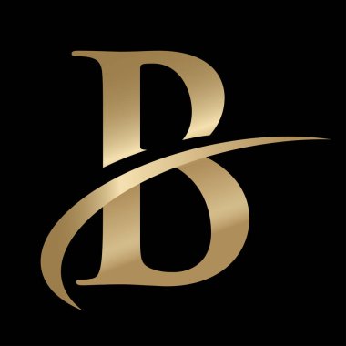 Swoosh Grafikli B harfi Logosu