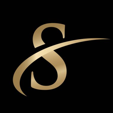 Swoosh Grafikli S harfi Logosu