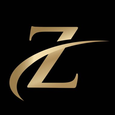 Swoosh Grafikli Z harfi logosu