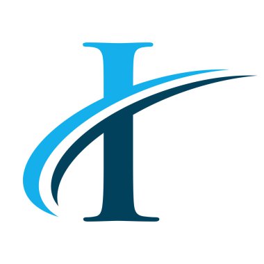 Swoosh Grafikli 1. Harf Logosu