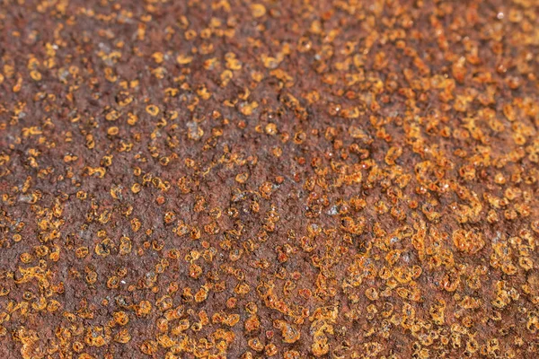 Μακροοικονομική άποψη σε κυματοειδές μέταλλο, πορτοκαλί Άρη αφηρημένα φόντο — Φωτογραφία Αρχείου