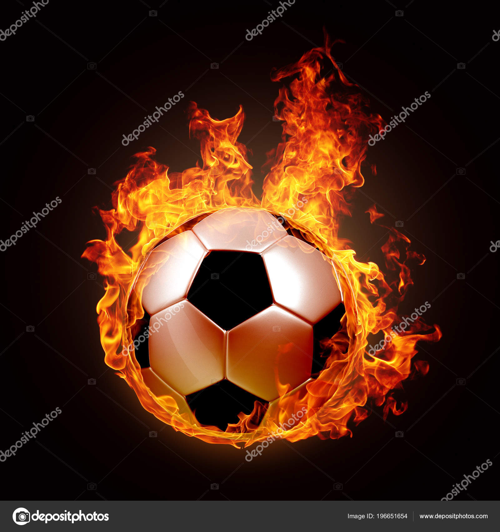 Fire Soccerball Stock Photos - 654 Images