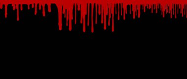 Kan bir siyah arka plan üzerine bırakır. illüstrasyon.