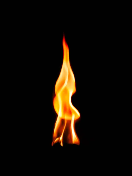 Textur Des Feuers Auf Schwarzem Hintergrund — Stockfoto