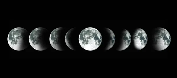 Nasa Ciclo Della Luna — Foto Stock