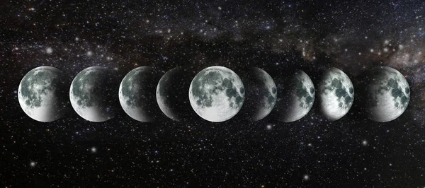 Nasa Ciclo Della Luna — Foto Stock