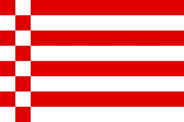 Bremen bayrağı, Almanya devleti, vektör tasarımı