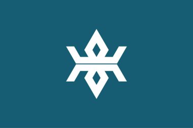 Iwate ilinin bayrağı, Japonya, vektör tasarımı