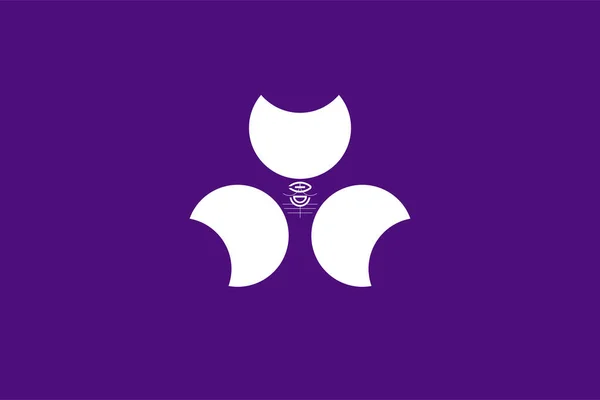 Gunma Valiliği bayrağı, Japonya, vektör tasarımı