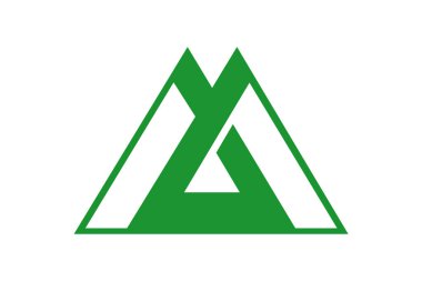 Toyama Valiliği, Japonya, vektör tasarımı