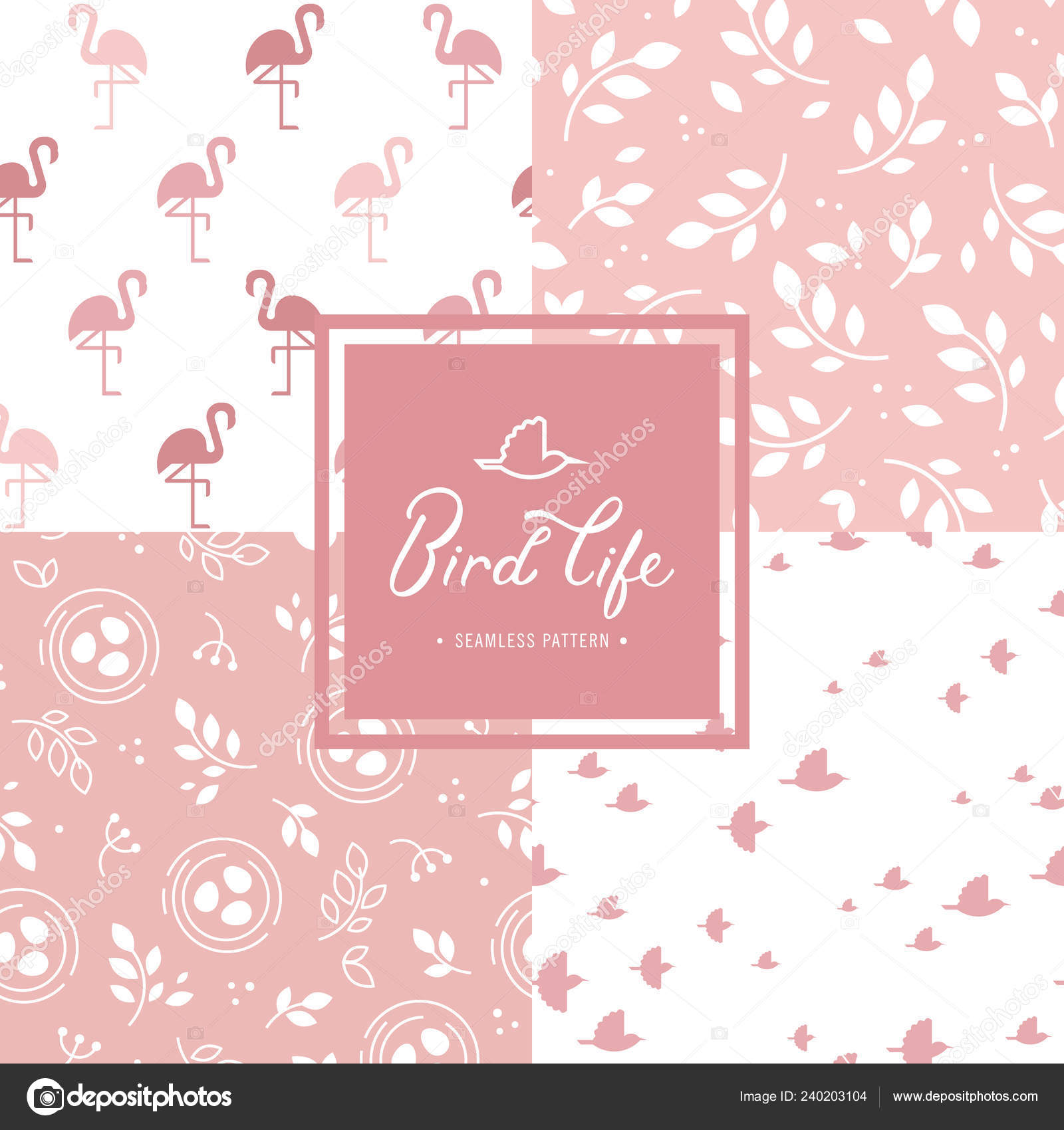 Vol Oiseaux Sans Soudure De Fond Modèle Sans Couture