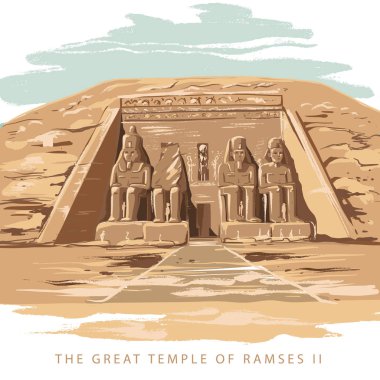 Büyük tapınağın Abu Simbel, Mısır