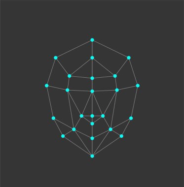 Yüz tanımlama. Vektör çizim