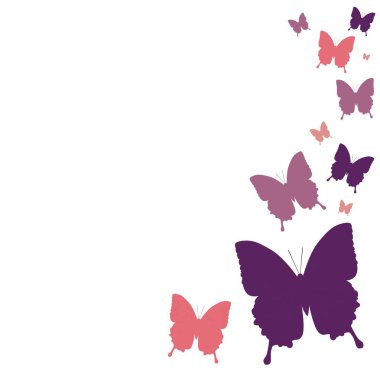 Renkli kelebek. Vektör çizim