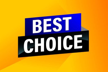 En iyi seçim poster afişi grafik tasarımı logo simgesi sosyal medya web sitesi kuponu