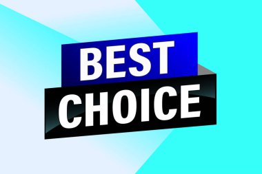 En iyi seçim poster afişi grafik tasarımı logo simgesi sosyal medya web sitesi kuponu