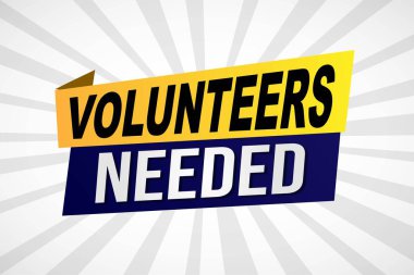 Gönüllülerin poster pankartı grafik tasarım logo simgesi sosyal medya web sitesi kuponuna ihtiyaçları vardı