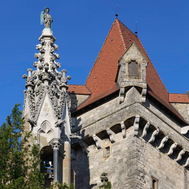 Kreuzenstein kalenin çatılar. Aşağı Avusturya, Europe