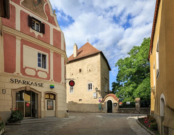 Weissenkirchen Der Wachau Oostenrijk Juli 2018 Oude Stadscentrum Weergave Van — Stockfoto