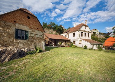 Eski Konut Evleri. Kasaba Weissenkirchen in der Wachau, bölge, Krems-arazi, Aşağı Avusturya, Europe.
