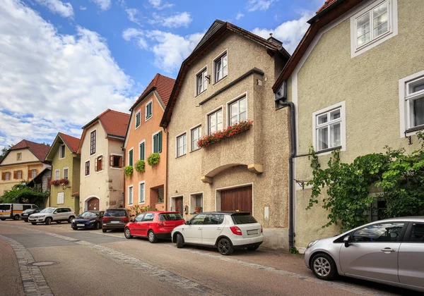 Beautiful Residential Neighborhood Town Weissenkirchen Der Wachau District Krems Land — Stock Photo, Image