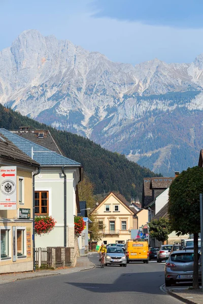 Admont Rakousko Října 2018 Admont Město Ležící Uprostřed Ennstalských Alp — Stock fotografie