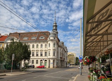 Viyana / Avusturya - 16 Temmuz 2017. Liesing - Viyana, Avusturya'da 23 İlçe Belediye Bölge Müdürlüğü binasının görünümü.
