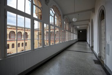 Interior of the building of Vienna Arsenal, built in 19th century. Vienna, Austria, Europe.