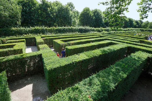 Vienna Austria July 2017 Baroque Hedge Maze Schoenbrunn Palace Park — Stock Photo, Image