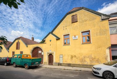 15. yüzyılda inşa Ortaçağ çiftlik evi. Perchtoldsdorf, Moedling district, aşağı Avusturya.