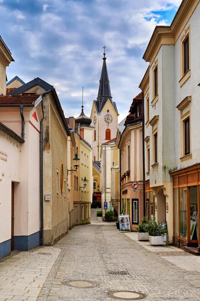 Historical centre of the town of Ybbs an der Donau. Lower Austria. — Stock Photo, Image