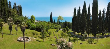Panoramik Karadeniz set of. Yeni Athos, Abhazya kasabası