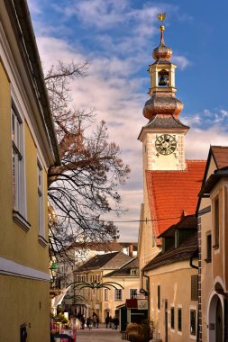Noel zamanı sırasında tarihi merkezi. Moedling Town, aşağı Avusturya.