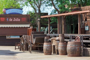 Port Aventura Tema Parkı Far West Tema alanı. Salou, Ispanya.