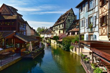 Colmar'ın küçük Venedik'i. Colmar kasabası, Alsace region, Fransa.