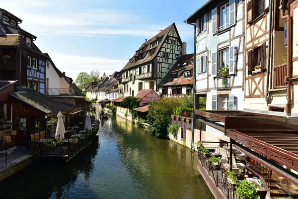 Colmar France Апреля 2019 Года Маленькая Венеция Кольмар Живописная Старая — стоковое фото