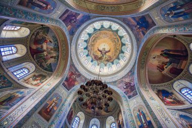 Tanrı'nın Annesi Simgesi onuruna Katedral In. Sviyazhsk kasabası, Tataristan Cumhuriyeti, Rusya Federasyonu.