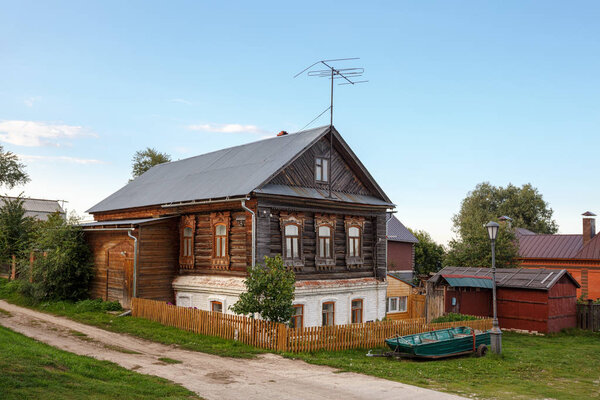 Дом мэра Полякова, построенный в XIX веке. Свияжск, Республика Татарстан, Россия
.