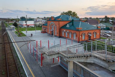 Sviyazhsk tren istasyonu. Nizhniye Vyazovye, Tataristan Cumhuriyeti, Rusya Federasyonu.