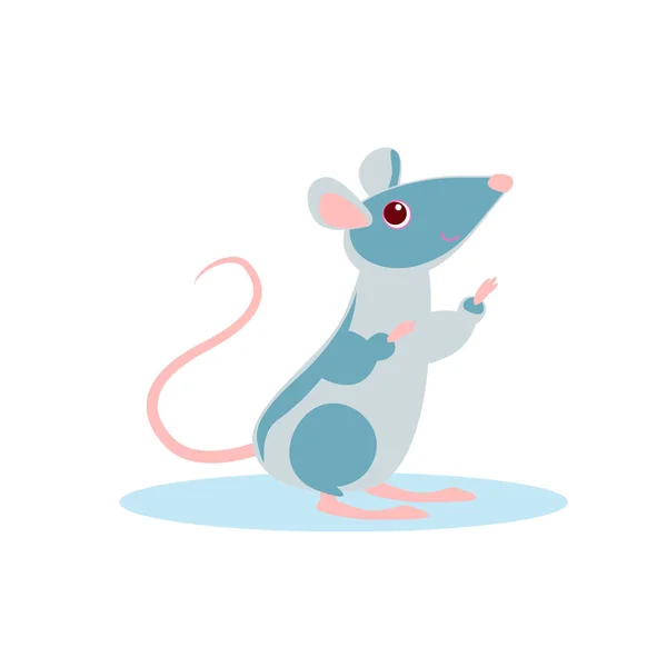 Rat standing on its hind legs. Symbol of Chinese new year. — Stock Vector