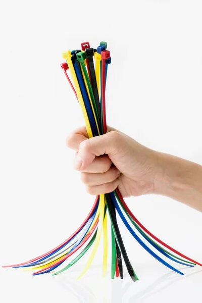 Buntband Färgglada Kabel — Stockfoto