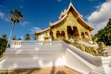 Luang Prabang, Laos - 20 Ekim 2017: Luang Prabang Kraliyet Sarayı Müzesi şehir Laos (Kraliyet Sarayı Müzesi)
