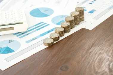 Hesap makinesi ve bozuk para ile grafik