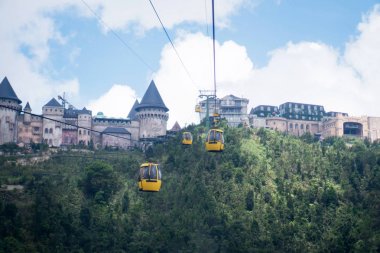 Bana Hills, Danang Vietnam - 22 Mayıs 2018: İsa Mesih'in Heykeli