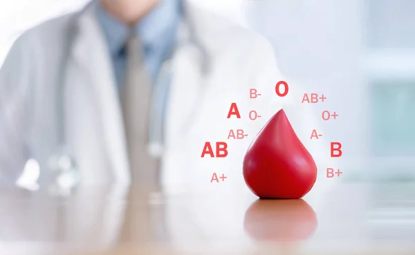 Donate / Blood group / Doctor / Concepts — Stock Photo, Image