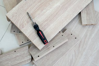 Diy mobilyalar için ahşap parçalar