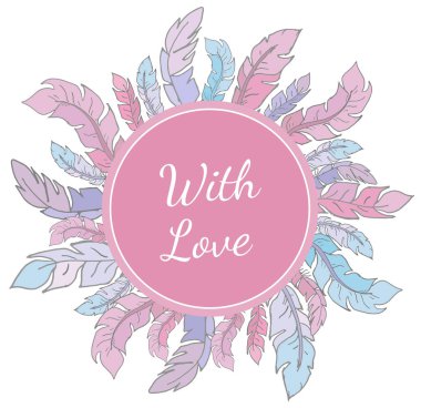 El yaratıcı etiketleri tüyler ile çekilmiş. Alışveriş, satış, reklam, Etiketler ve ürün etiketi izole. İzole vektör